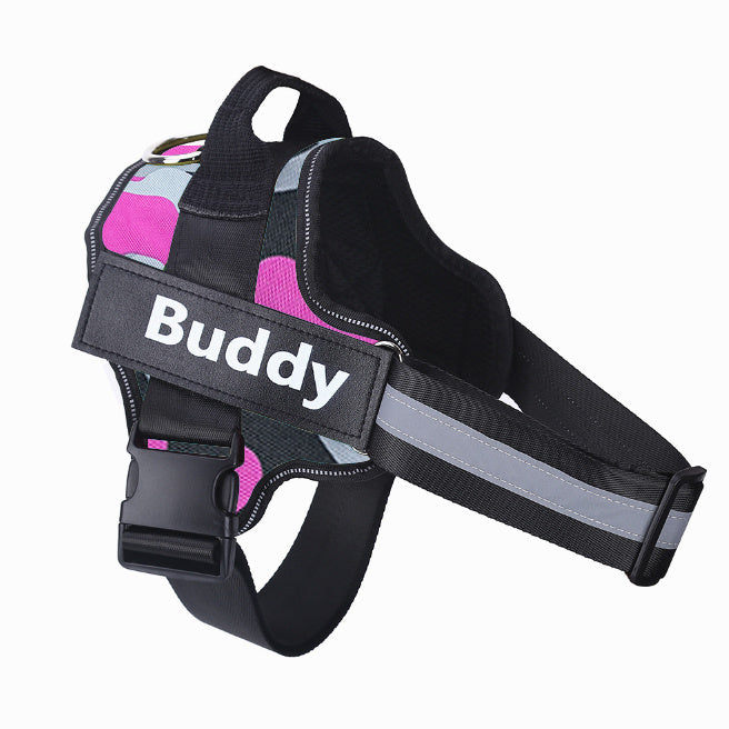 Luxury Personalized No-Pull Dog Harness – Reflective & Adjustable