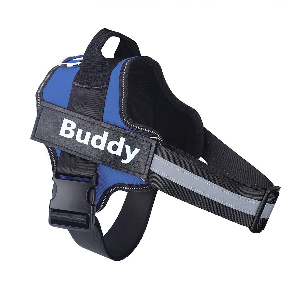 Luxury Personalized No-Pull Dog Harness – Reflective & Adjustable