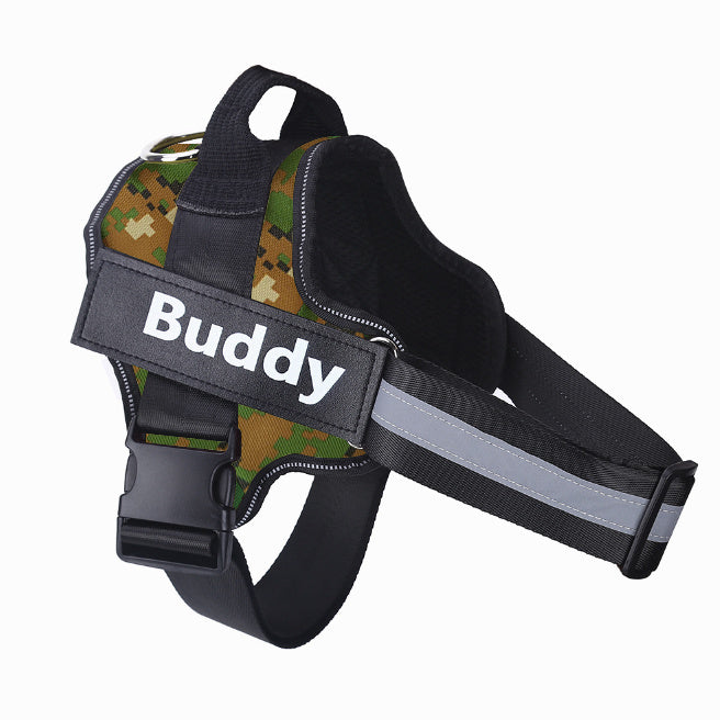 Luxury Personalized No-Pull Dog Harness – Reflective & Adjustable