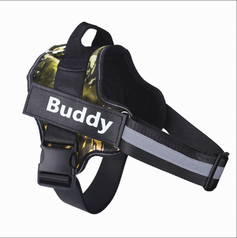 Luxury Personalized No-Pull Dog Harness – Reflective & Adjustable