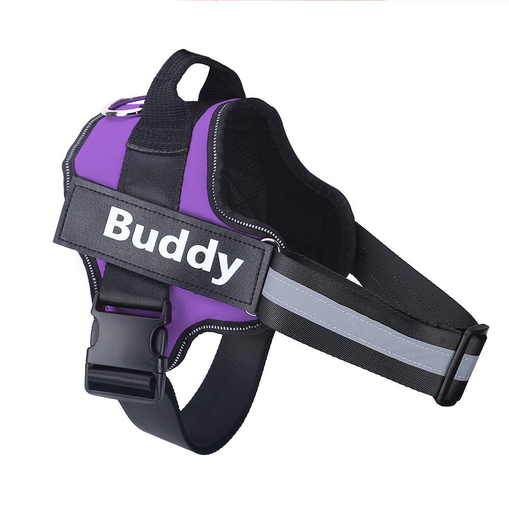 Luxury Personalized No-Pull Dog Harness – Reflective & Adjustable