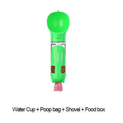 travel dog bottle green