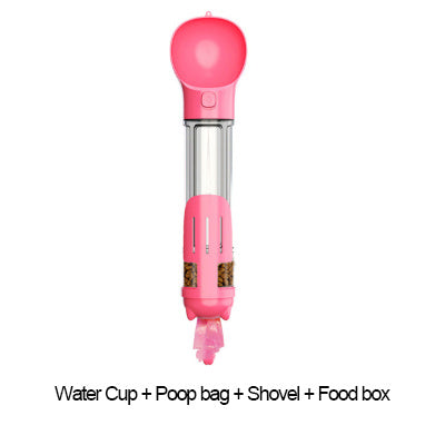 travel dog bottle pink