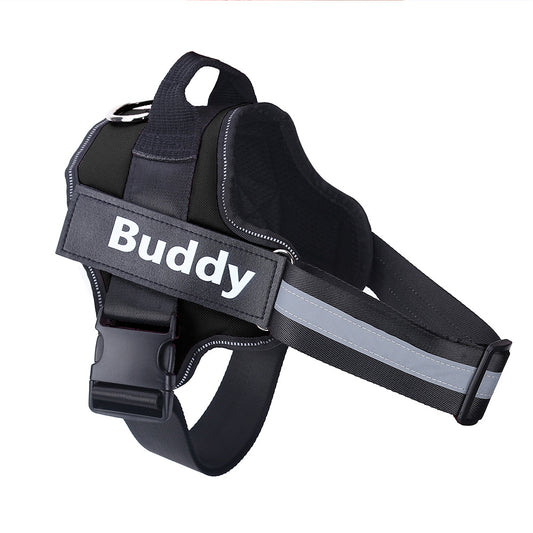 Luxury Personalized No-Pull Dog Harness – Reflective & Adjustable