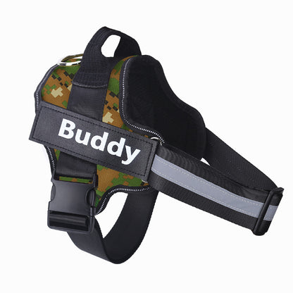 Luxury Personalized No-Pull Dog Harness – Reflective & Adjustable