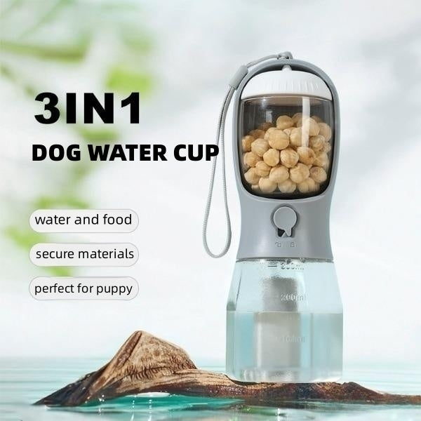 3 in 1 portable dog water cup