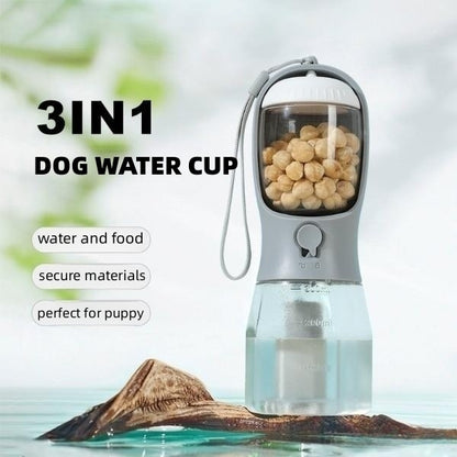 3 in 1 portable dog water cup