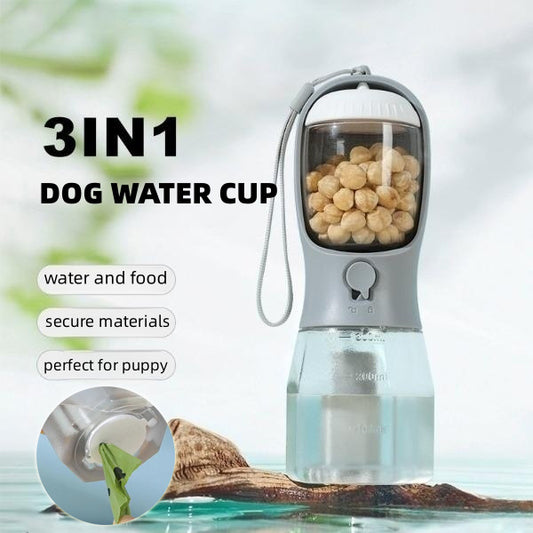 3 in 1 portable pet water cup