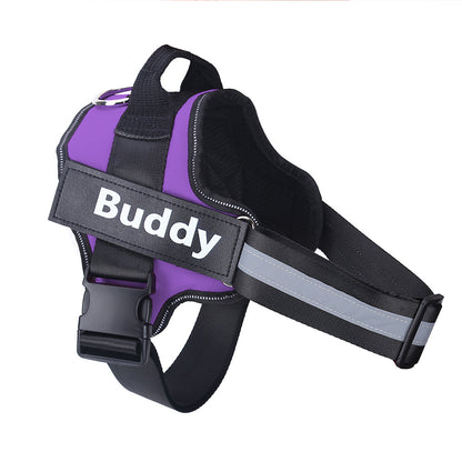 Luxury Personalized No-Pull Dog Harness – Reflective & Adjustable