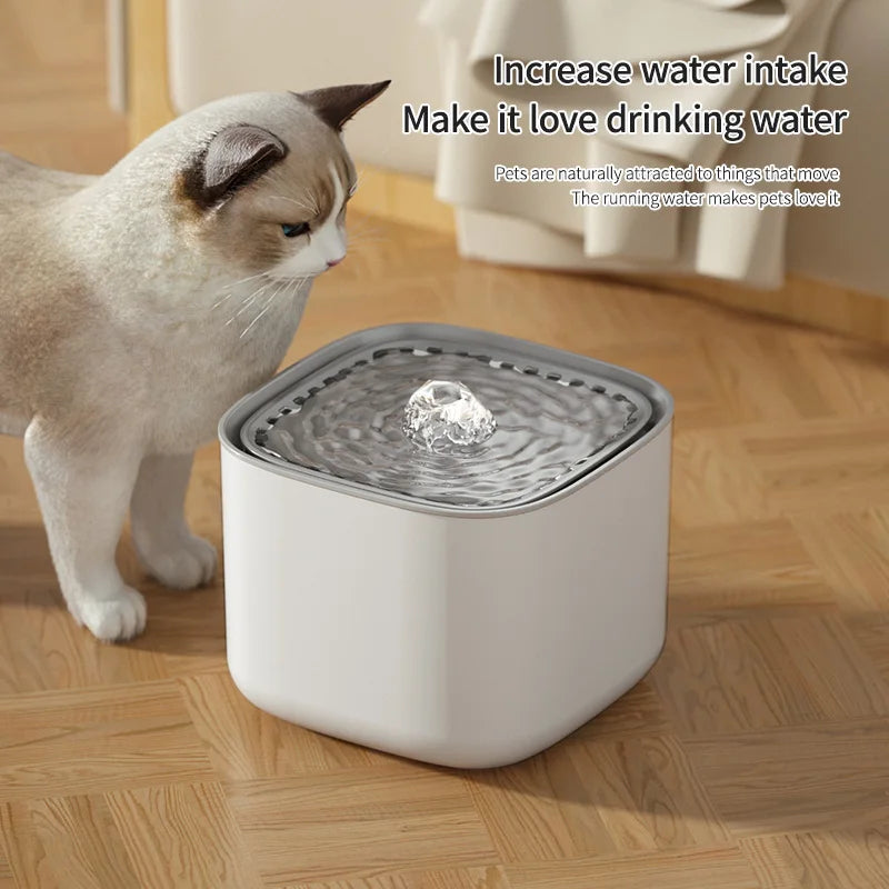 Automatic Cat Water Fountain 3L – Fresh & Clean Hydration for Pets