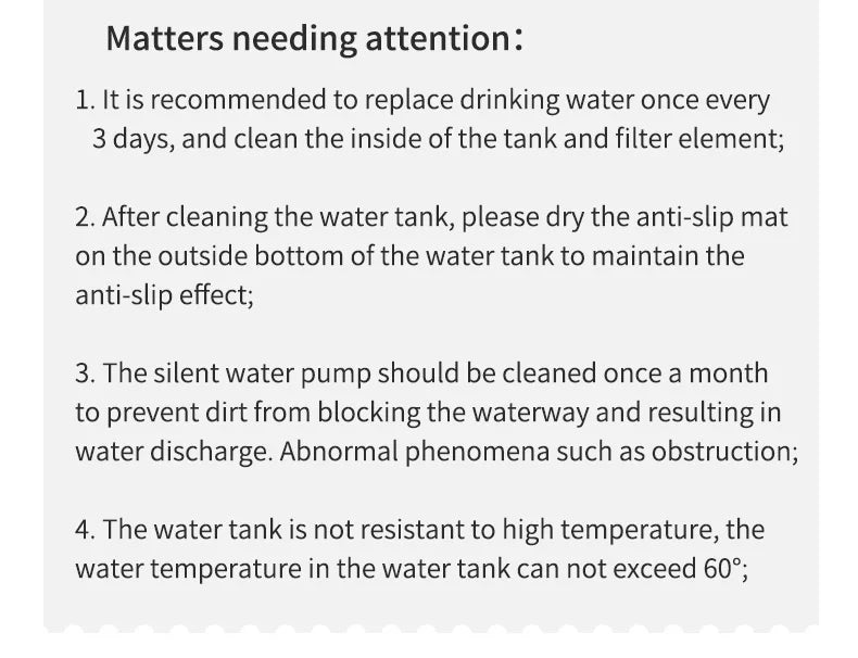 Automatic Cat Water Fountain 3L – Fresh & Clean Hydration for Pets
