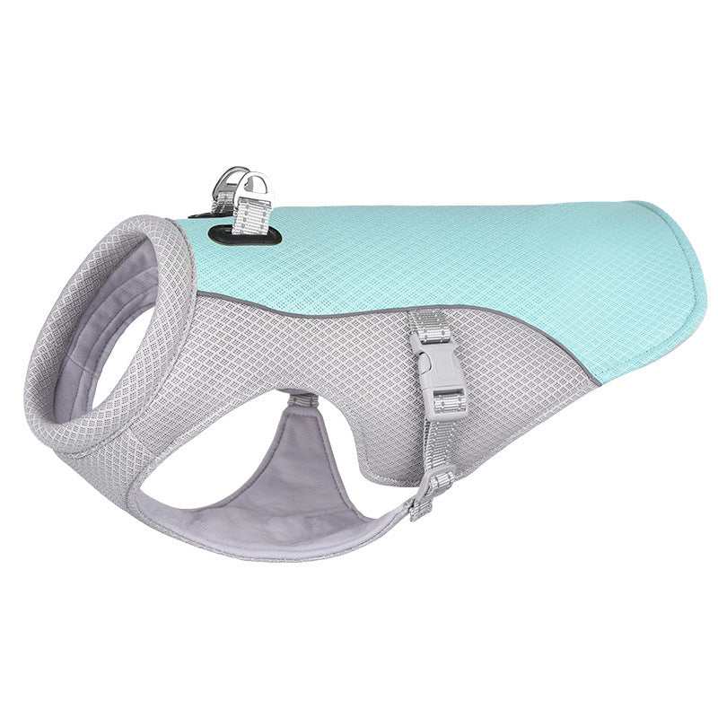 dog cooling vest blue