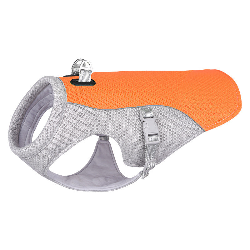dog cooling vest orange