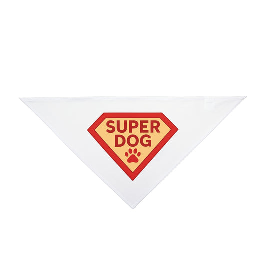 super dog pet bandana front