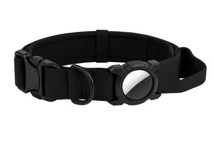 premium black airtag collar for dogs