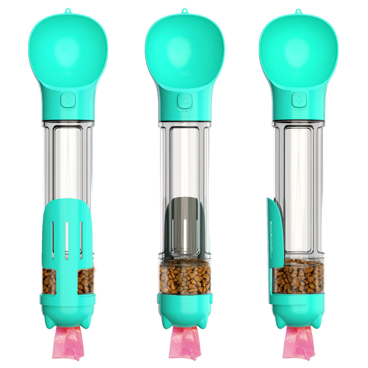 travel dog bottle blue