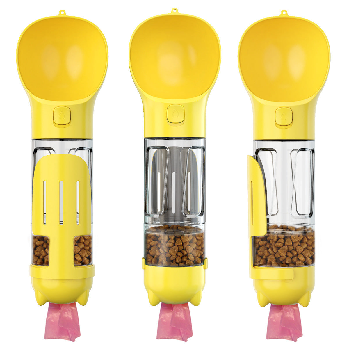 travel dog bottle yellow