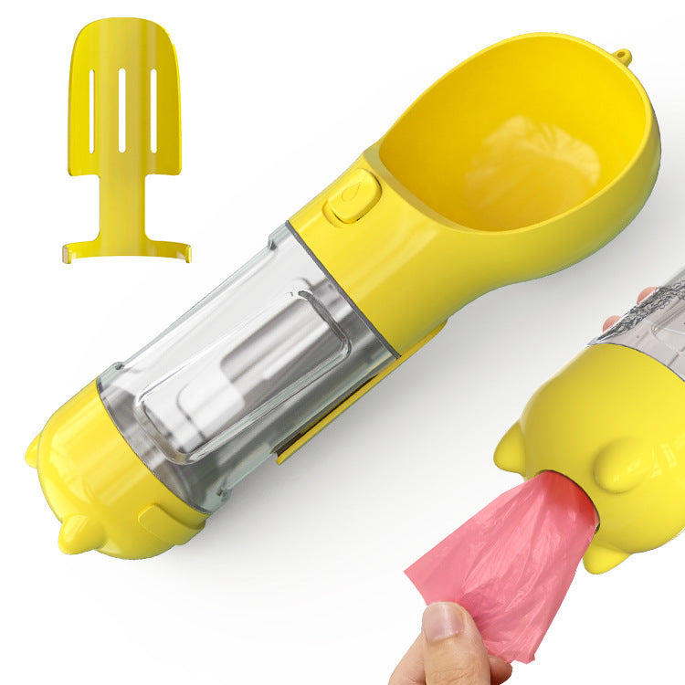 travel dog bottle yellow 